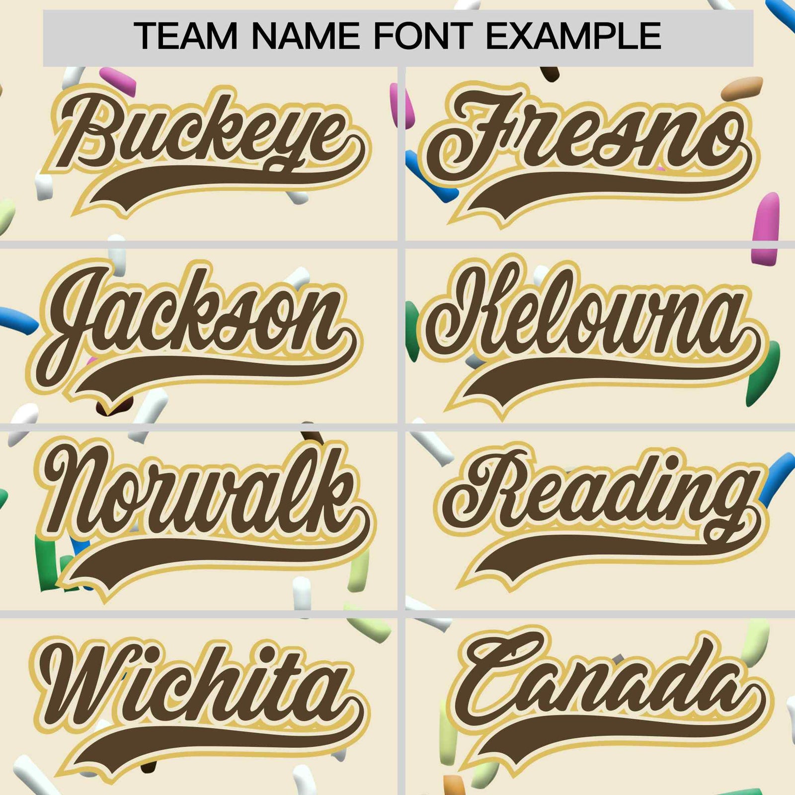 Custom Cream Light Brown Ice Cream Pattern Personalized V-Neck Hockey Jersey