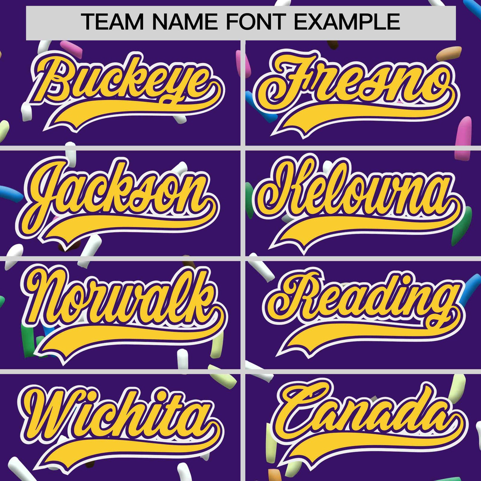 Custom Purple Gold Ice Cream Pattern Personalized V-Neck Hockey Jersey