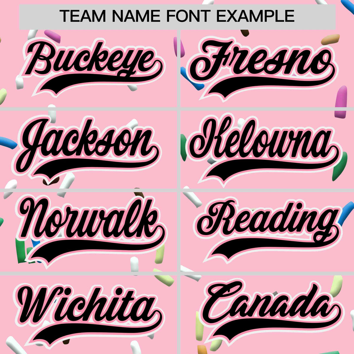 Custom Light Pink Black Ice Cream Pattern Personalized V-Neck Hockey Jersey