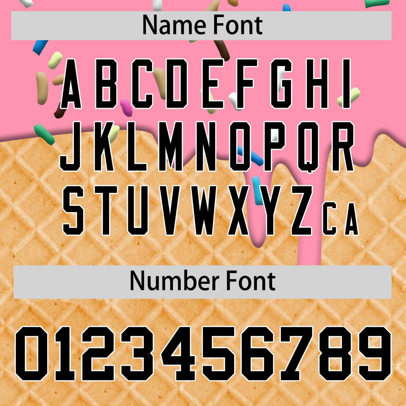 Custom Light Pink Black Ice Cream Pattern Personalized V-Neck Hockey Jersey| KXKSHOP