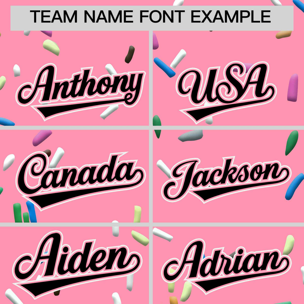 Custom Light Pink Black Ice Cream Pattern Personalized V-Neck Hockey Jersey| KXKSHOP