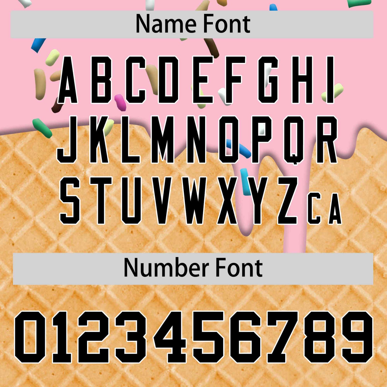 Custom Light Pink Black Ice Cream Pattern Personalized V-Neck Hockey Jersey| KXKSHOP