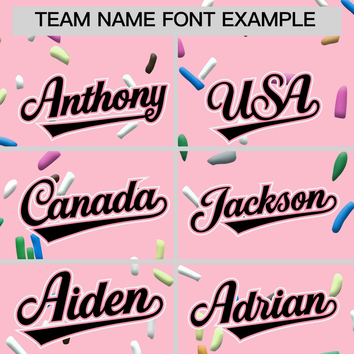 Custom Light Pink Black Ice Cream Pattern Personalized V-Neck Hockey Jersey| KXKSHOP