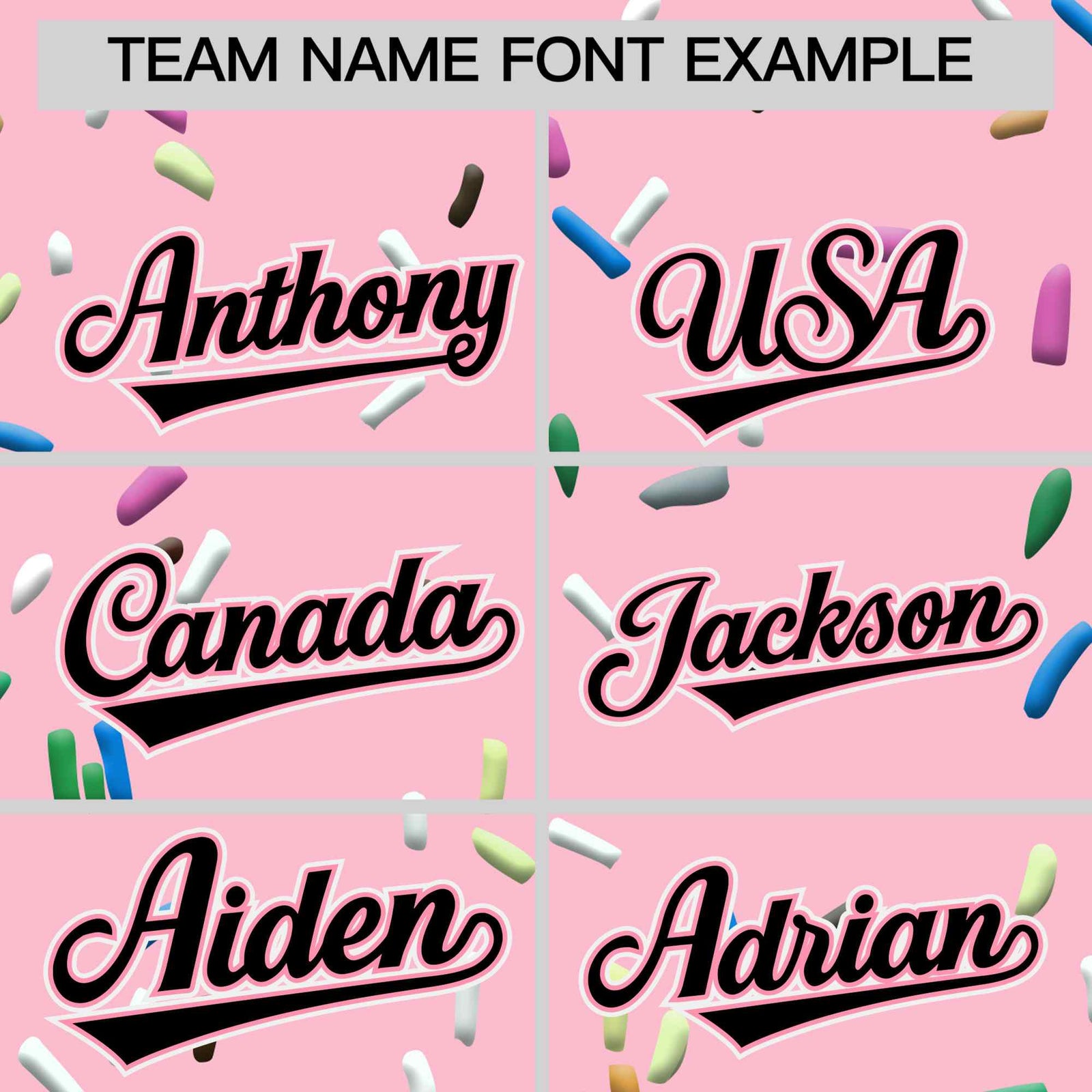 Custom Light Pink Black Ice Cream Pattern Personalized V-Neck Hockey Jersey| KXKSHOP