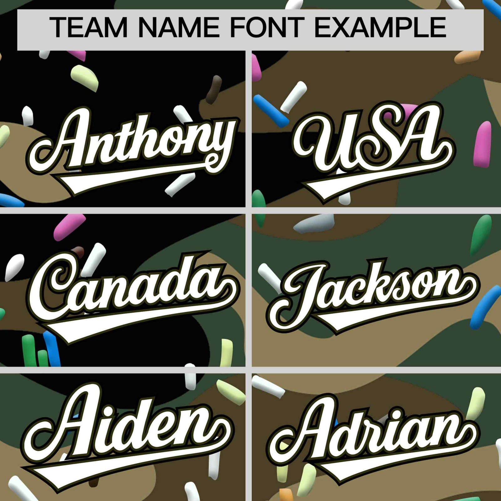 Custom Camo White Ice Cream Pattern Personalized V-Neck Hockey Jersey| KXKSHOP