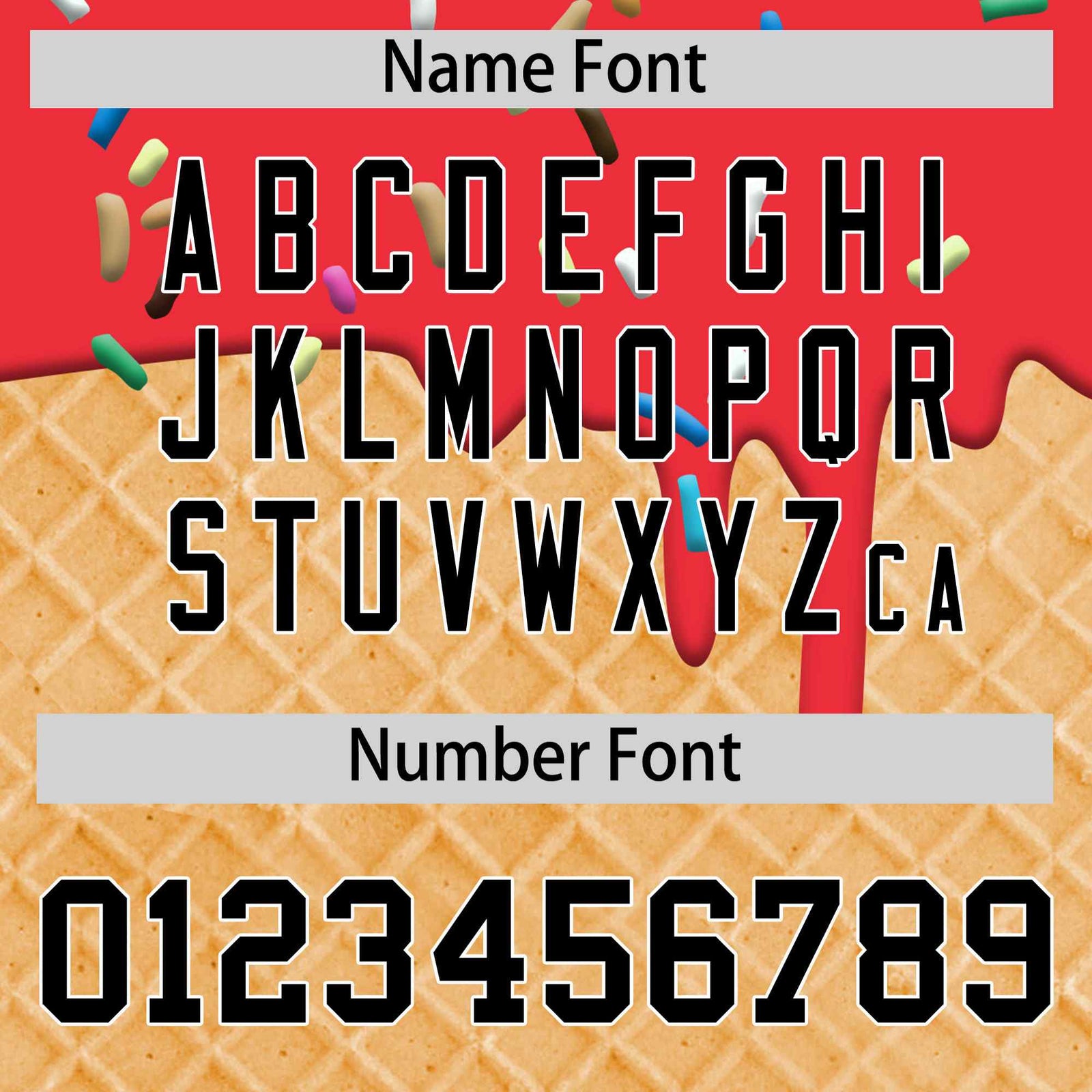 Custom Light Red Black Ice Cream Pattern Personalized V-Neck Hockey Jersey| KXKSHOP