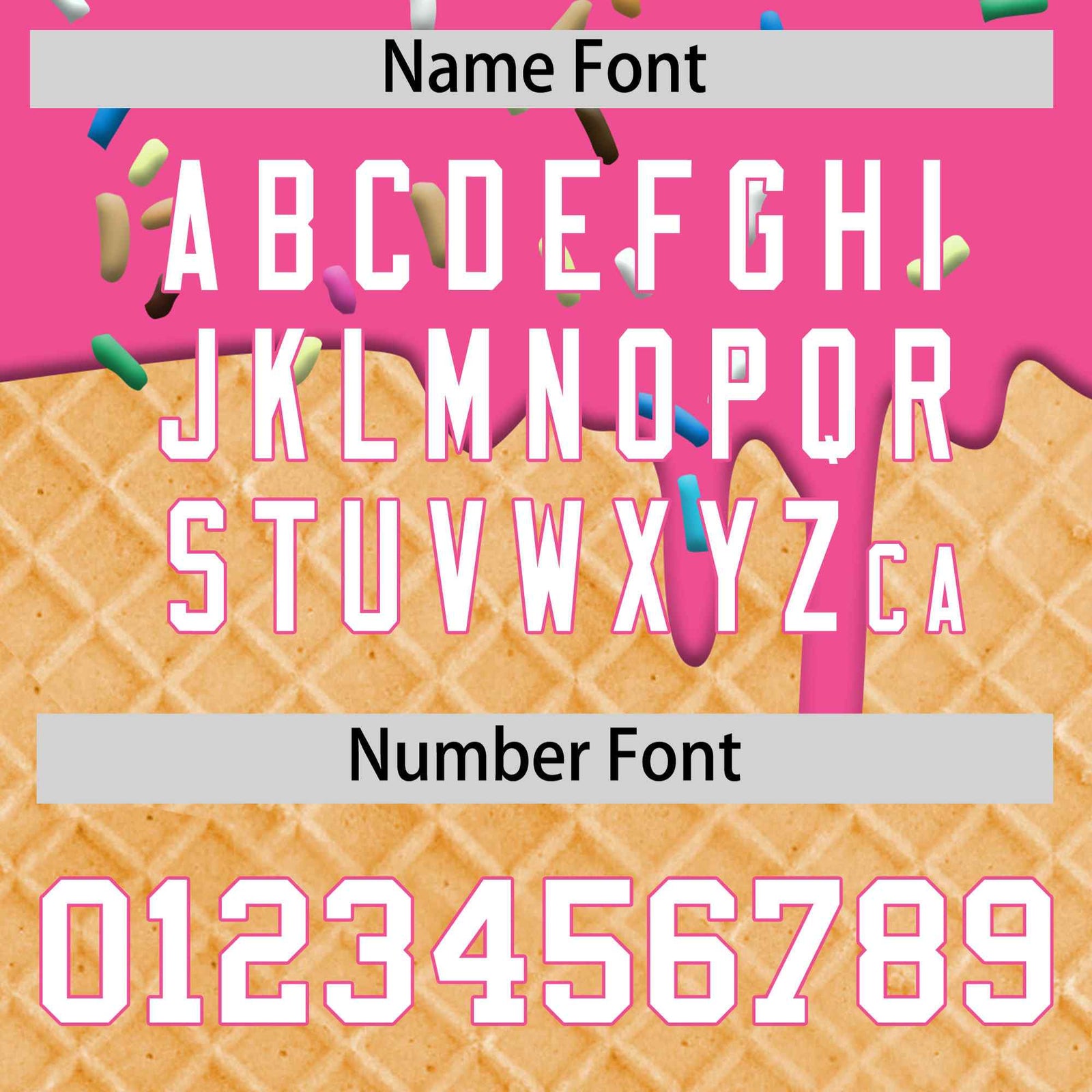 Custom Pink White Ice Cream Pattern Personalized V-Neck Hockey Jersey| KXKSHOP