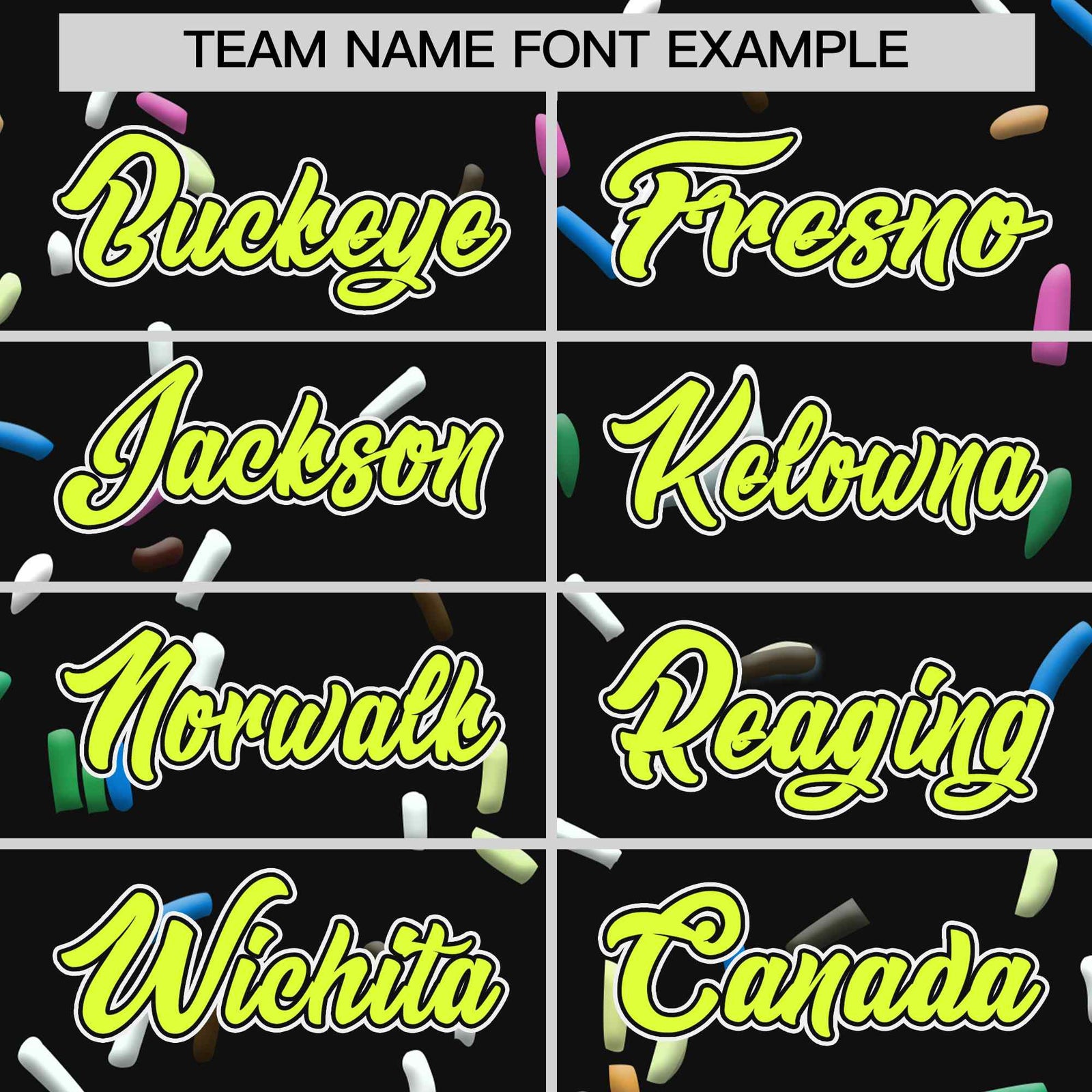 Custom Black Fluorescent Green Ice Cream Pattern Personalized V-Neck Hockey Jersey