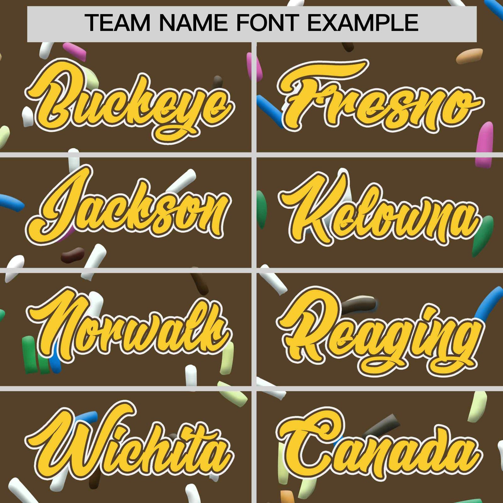 Custom Light Brown Gold Ice Cream Pattern Personalized V-Neck Hockey Jersey