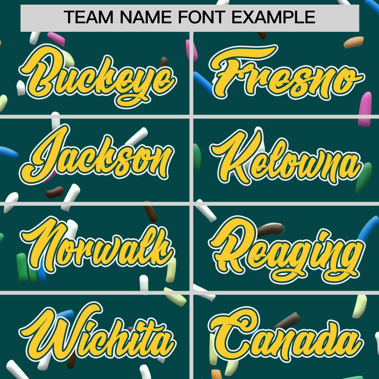 Custom Midnight Green Gold Ice Cream Pattern Personalized V-Neck Hockey Jersey