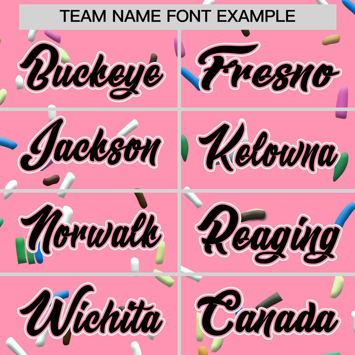 Custom Light Pink Black Ice Cream Pattern Personalized V-Neck Hockey Jersey