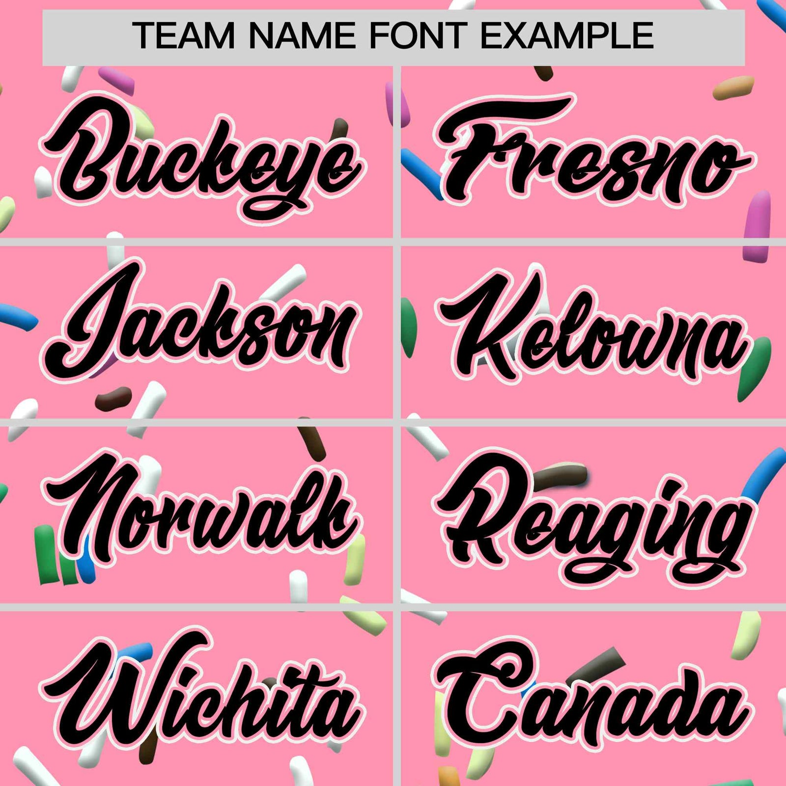 Custom Light Pink Black Ice Cream Pattern Personalized V-Neck Hockey Jersey