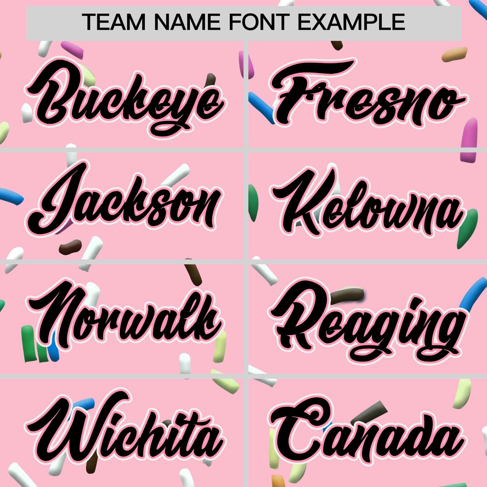 Custom Light Pink Black Ice Cream Pattern Personalized V-Neck Hockey Jersey