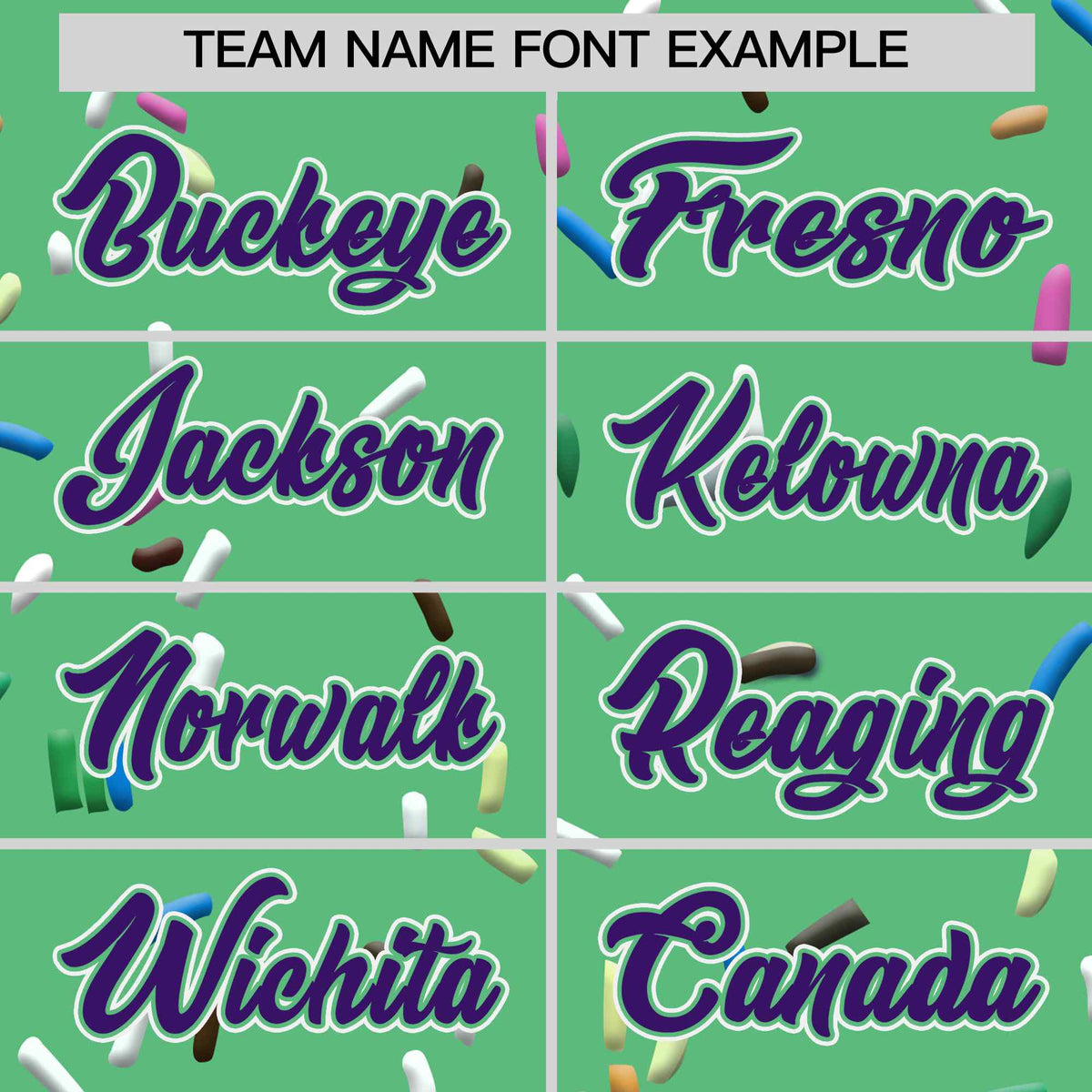 Custom Neon Green Purple Ice Cream Pattern Personalized V-Neck Hockey Jersey