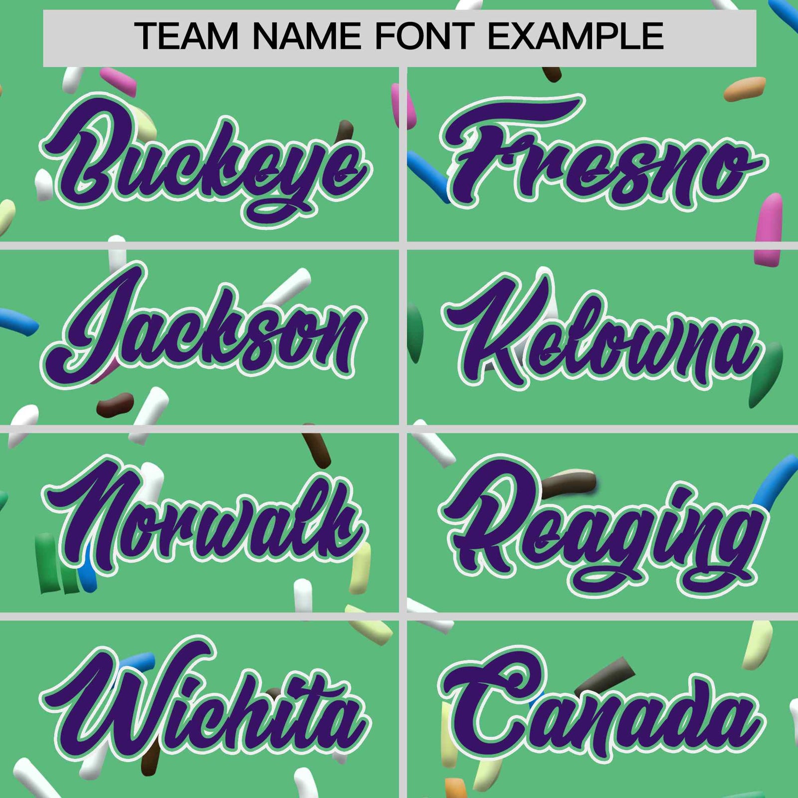 Custom Neon Green Purple Ice Cream Pattern Personalized V-Neck Hockey Jersey