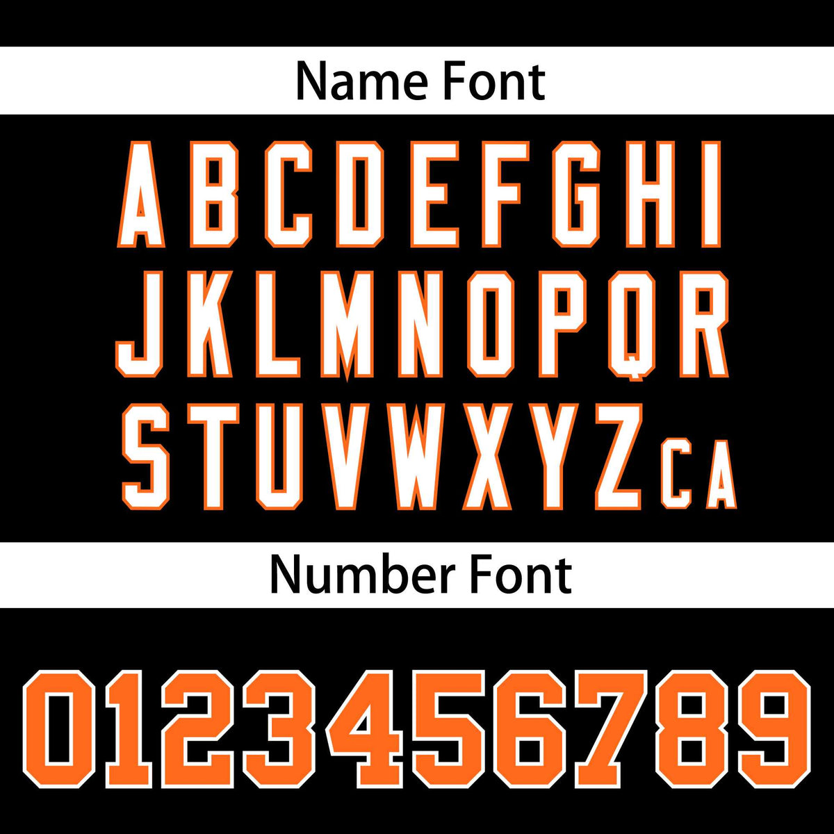 Custom Black Orange-White Personalized Classic V-Neck Hockey Jersey