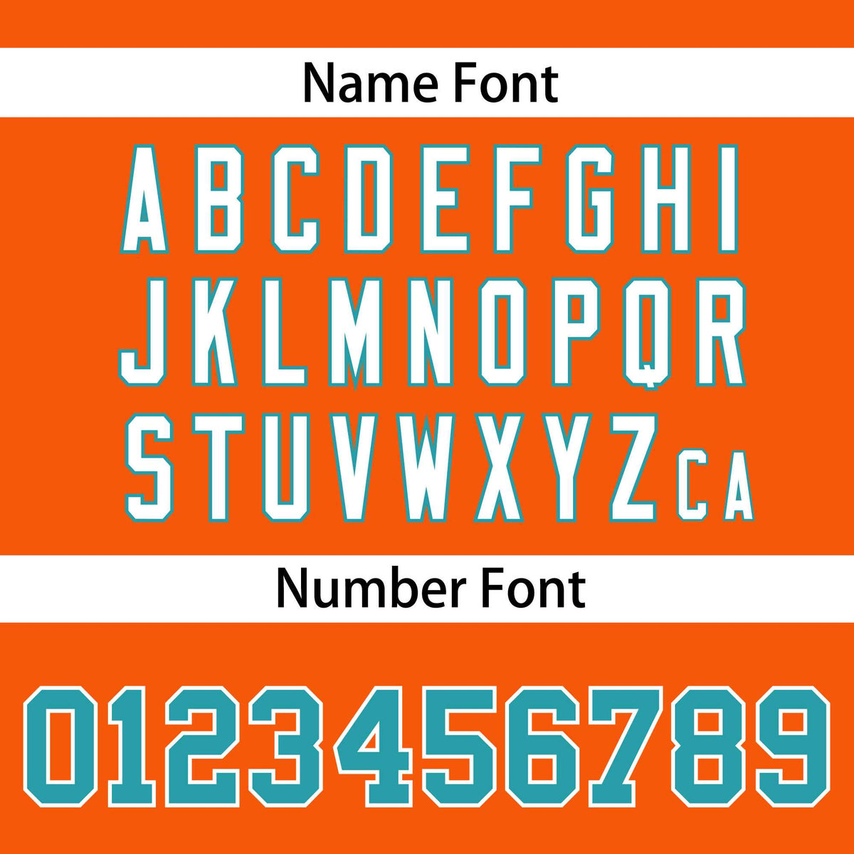 Custom Orange Aqua-White Personalized Classic V-Neck Hockey Jersey