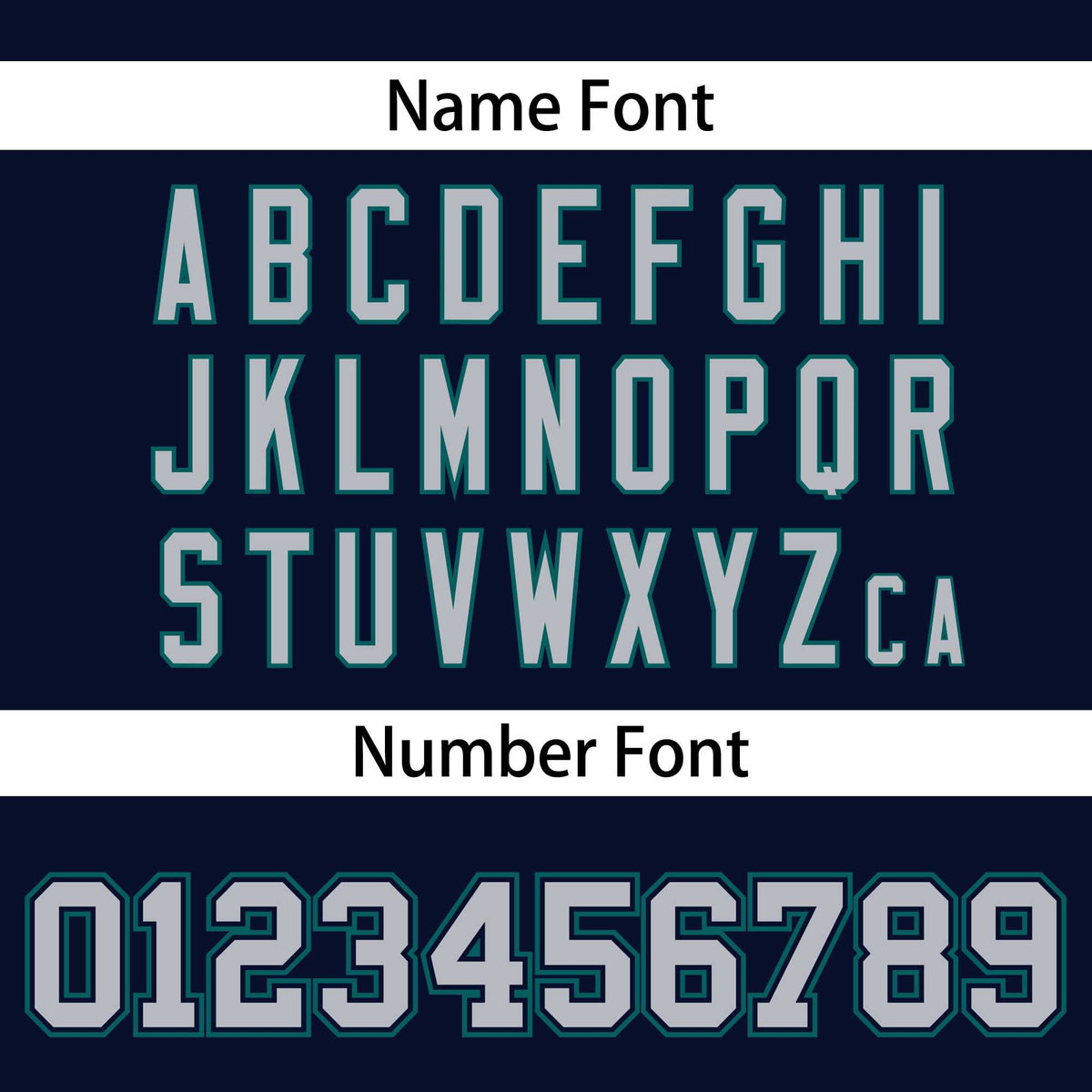 Custom Navy Aqua-Gray Personalized Classic V-Neck Hockey Jersey