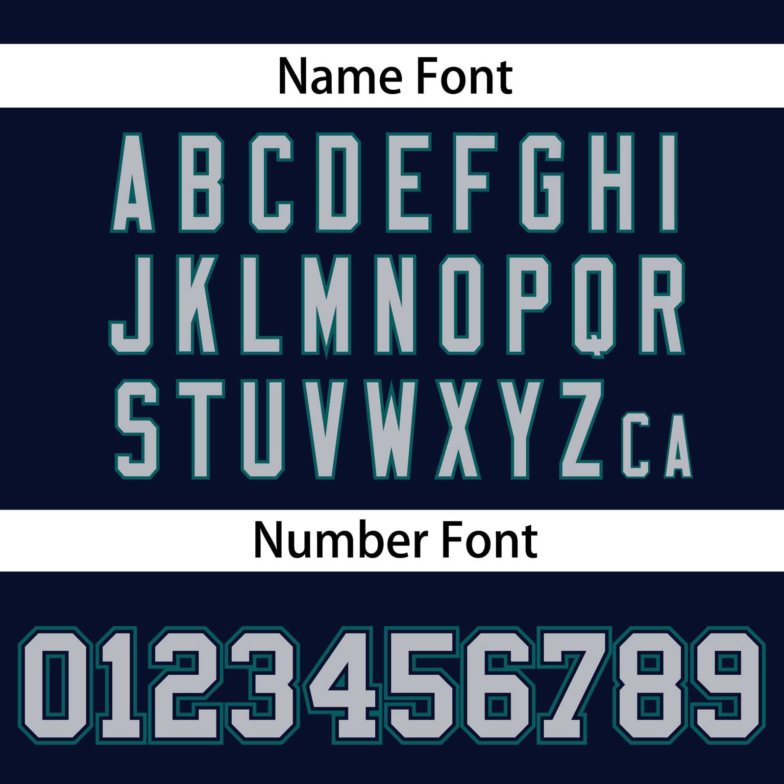 Custom Navy Aqua-Gray Personalized Classic V-Neck Hockey Jersey