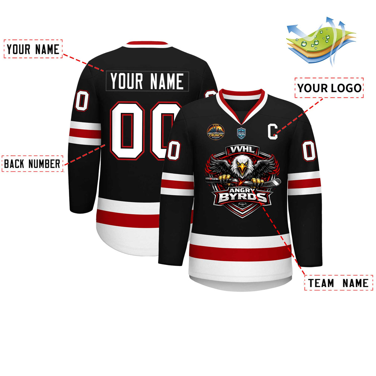VVHL S10 ANGRY BYRDS Hockey Jersey