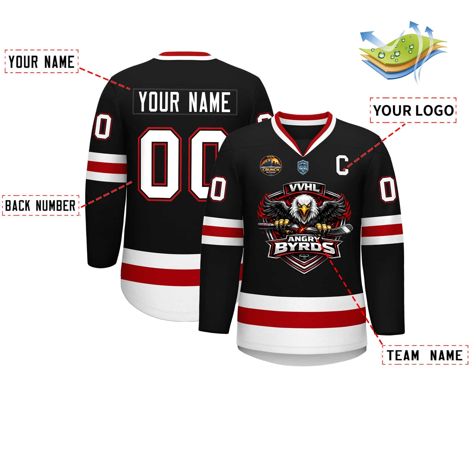 VVHL S10 ANGRY BYRDS Hockey Jersey