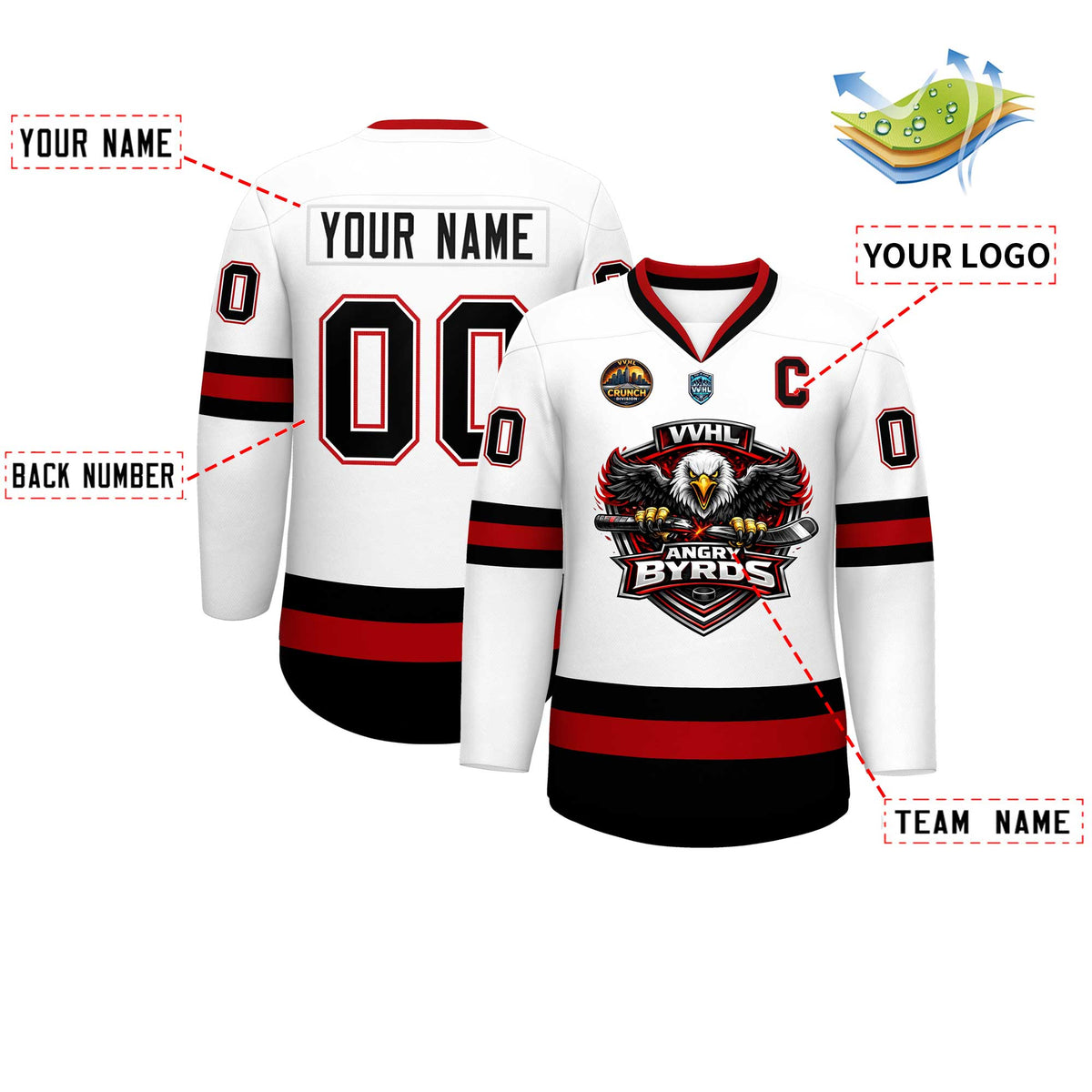 VVHL S10 ANGRY BYRDS Hockey Jersey