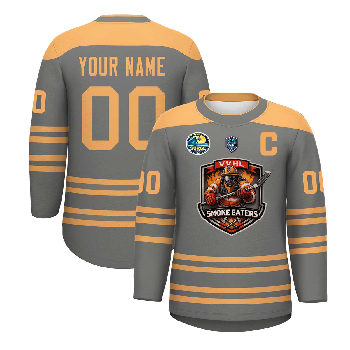 VVHL S10 SMOKE EATERS Hockey Jersey