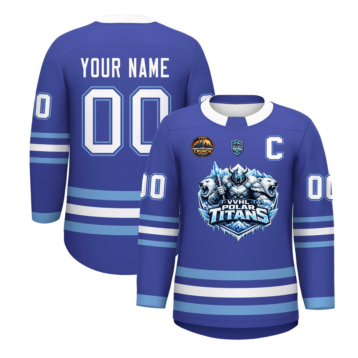 VVHL S10 POLAR TITANS Hockey Jersey