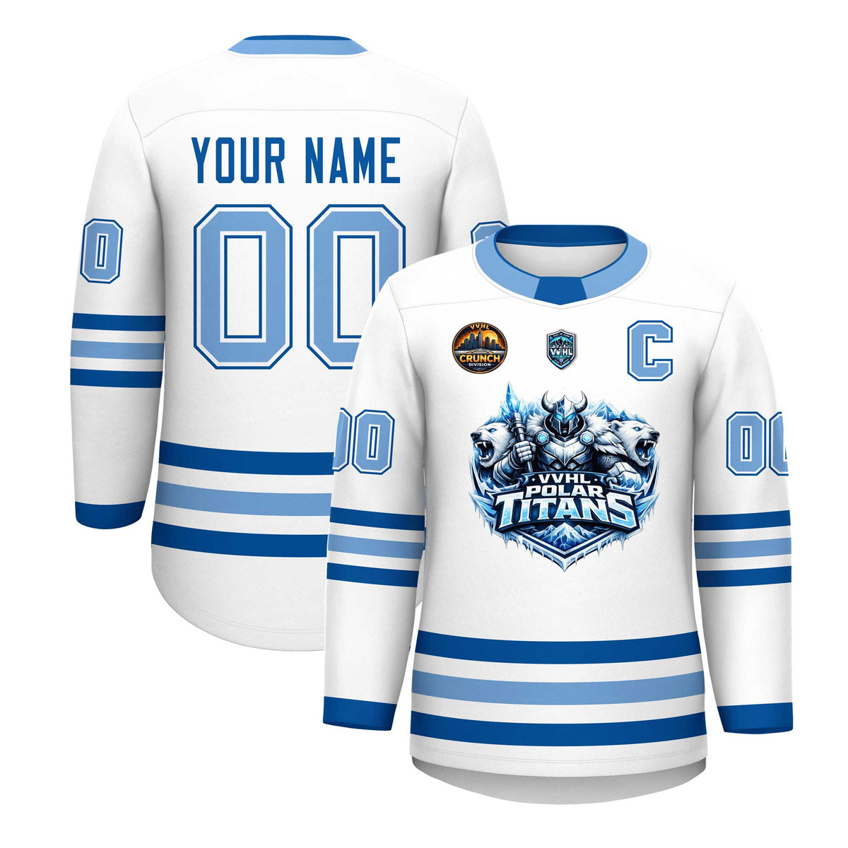 VVHL S10 POLAR TITANS Hockey Jersey