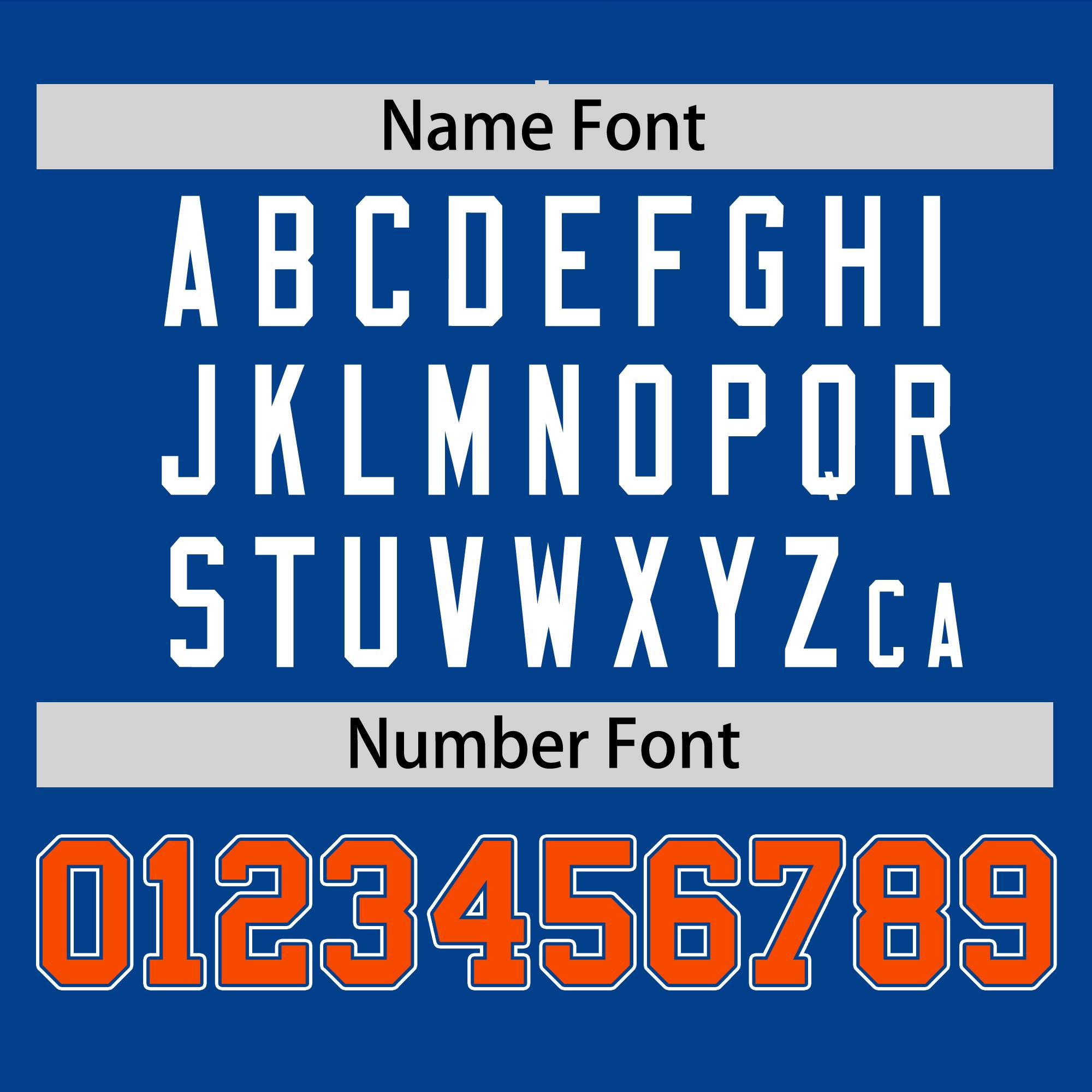 Custom Royal Orange Personalized Raglan Sleeves Round-Neck Hockey Jersey