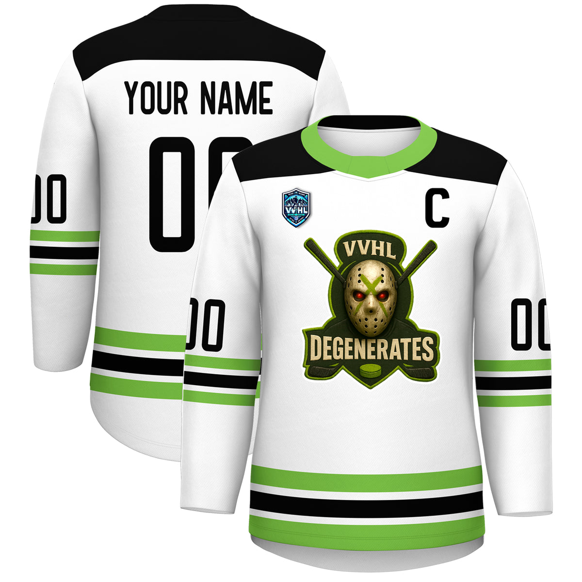 VVHL S9 Degenerates NWO Red Hockey Jersey