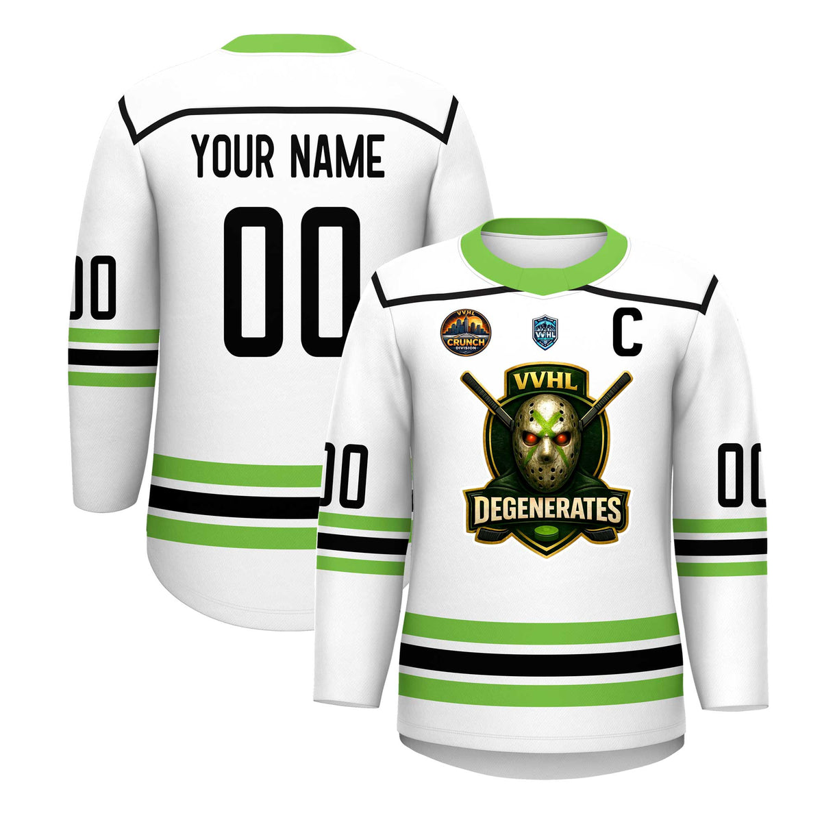 VVHL S10 Degenerates Hockey Jersey
