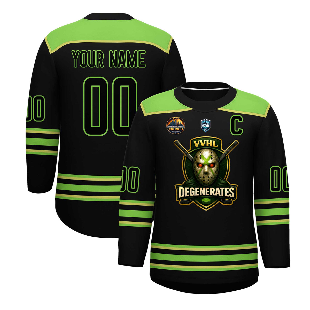 VVHL S10 Degenerates Hockey Jersey