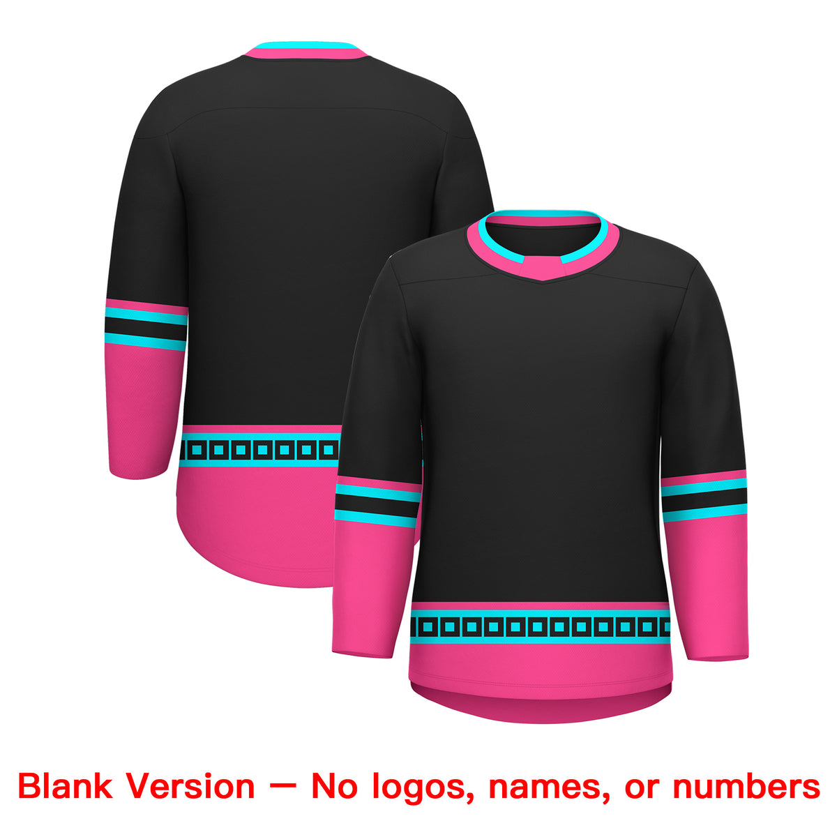 VVHL S9 South beach Snipers Black White Hockey Jersey