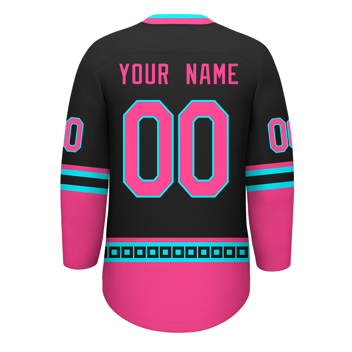 VVHL S9 South beach Snipers Black White Hockey Jersey