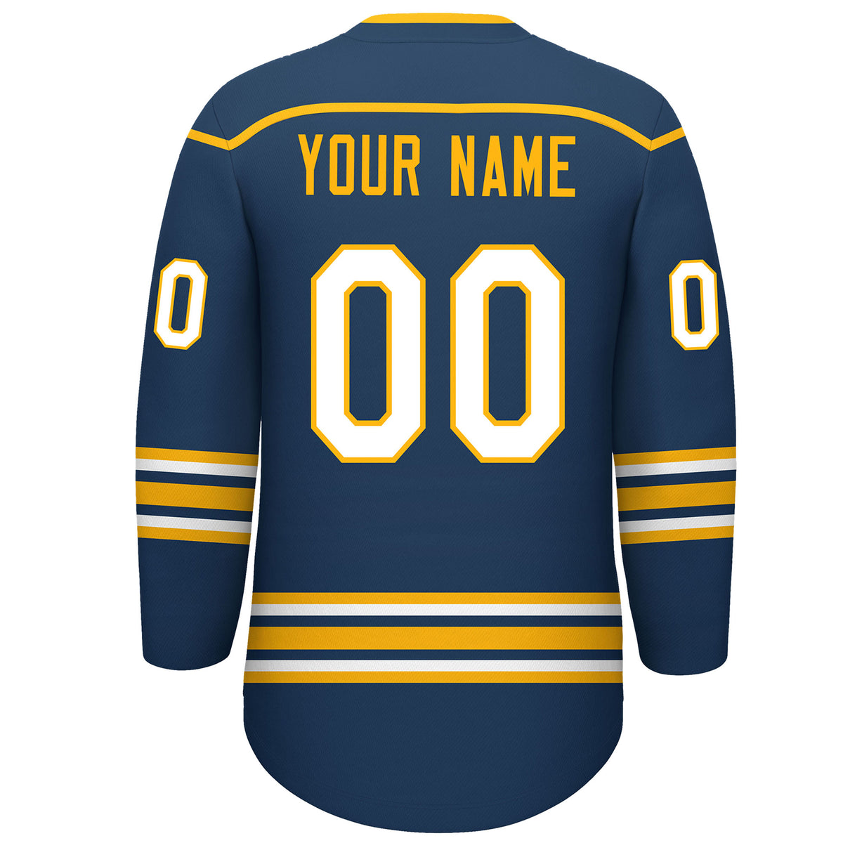 VVHL S9 Crease Police Yellow White Hockey Jersey