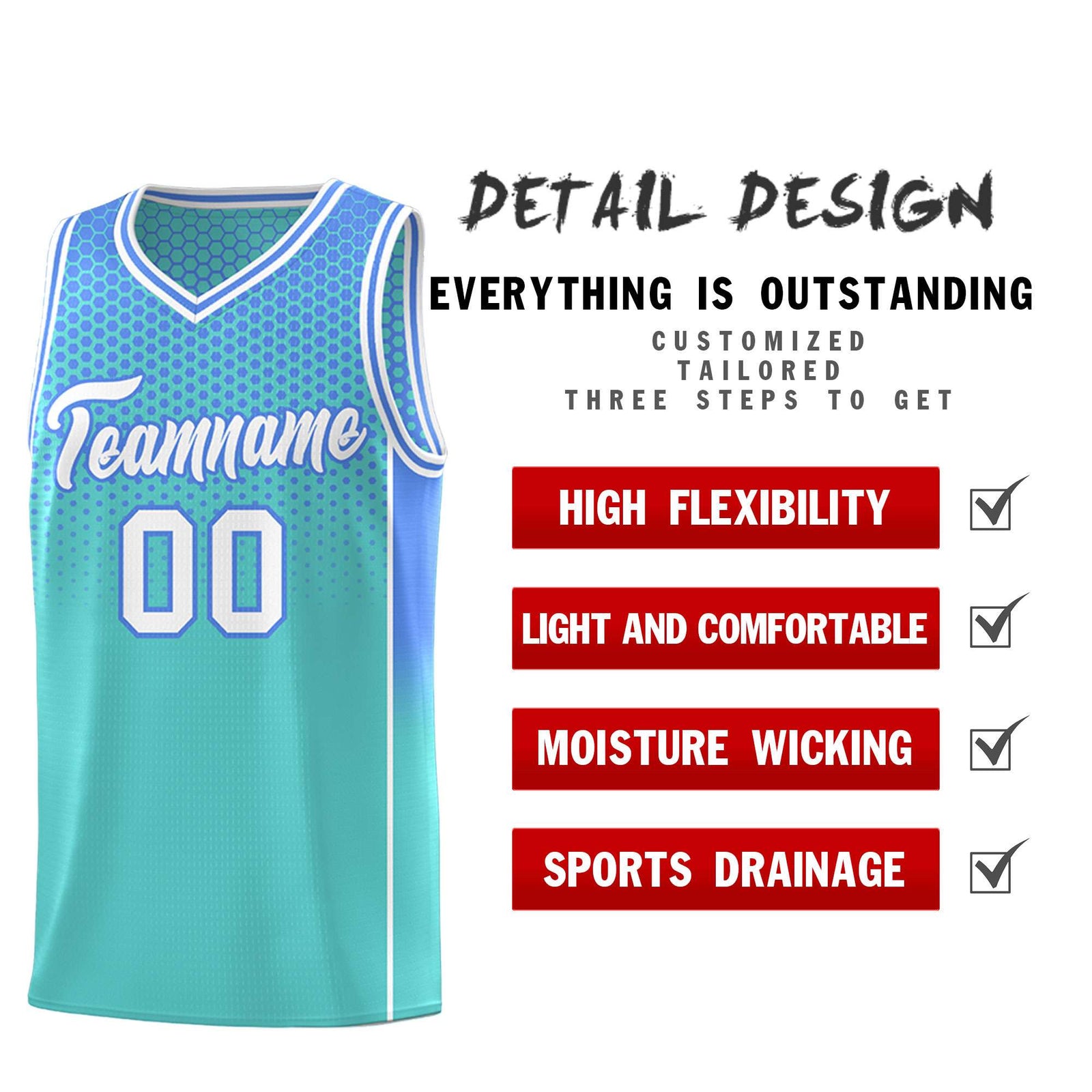 Custom Bright Green Light Blue Reversible Side Gradient Sports Uniform Dot Pattern Basketball Jersey Kits