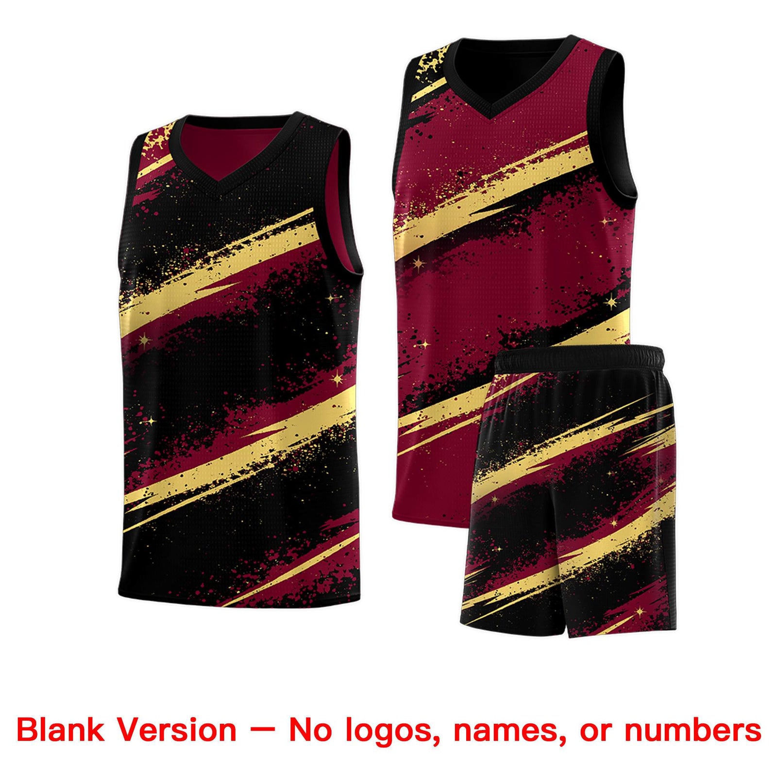 Custom Crimson Black Khaki Basketball Jersey Stellar Strike Series Dynamic Breathable
