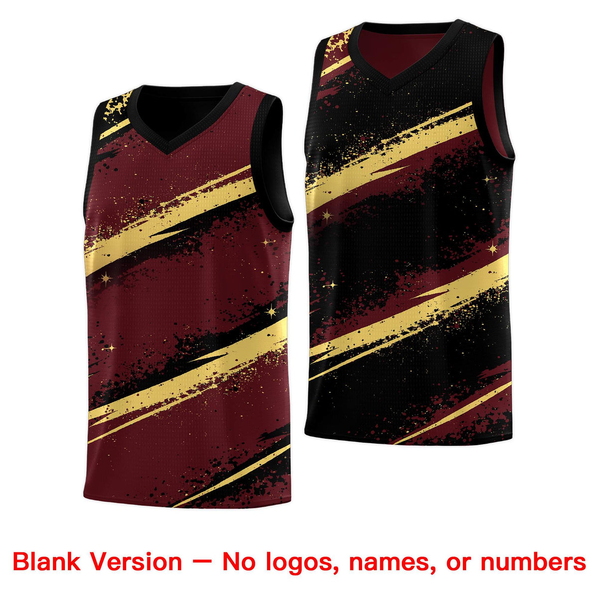 Custom Burgundy Black Khaki Basketball Jersey Stellar Strike Series Velocity Quick-Drying