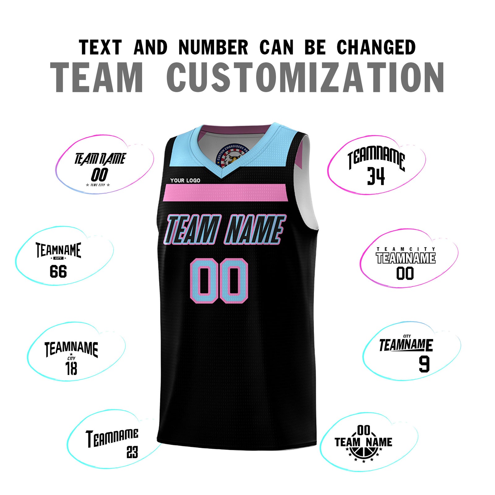 Fans-Made | Custom White Red Black-Light Blue Double Side Sets Basketball Uniform-Arizona Driven ¨C Available for Reorder