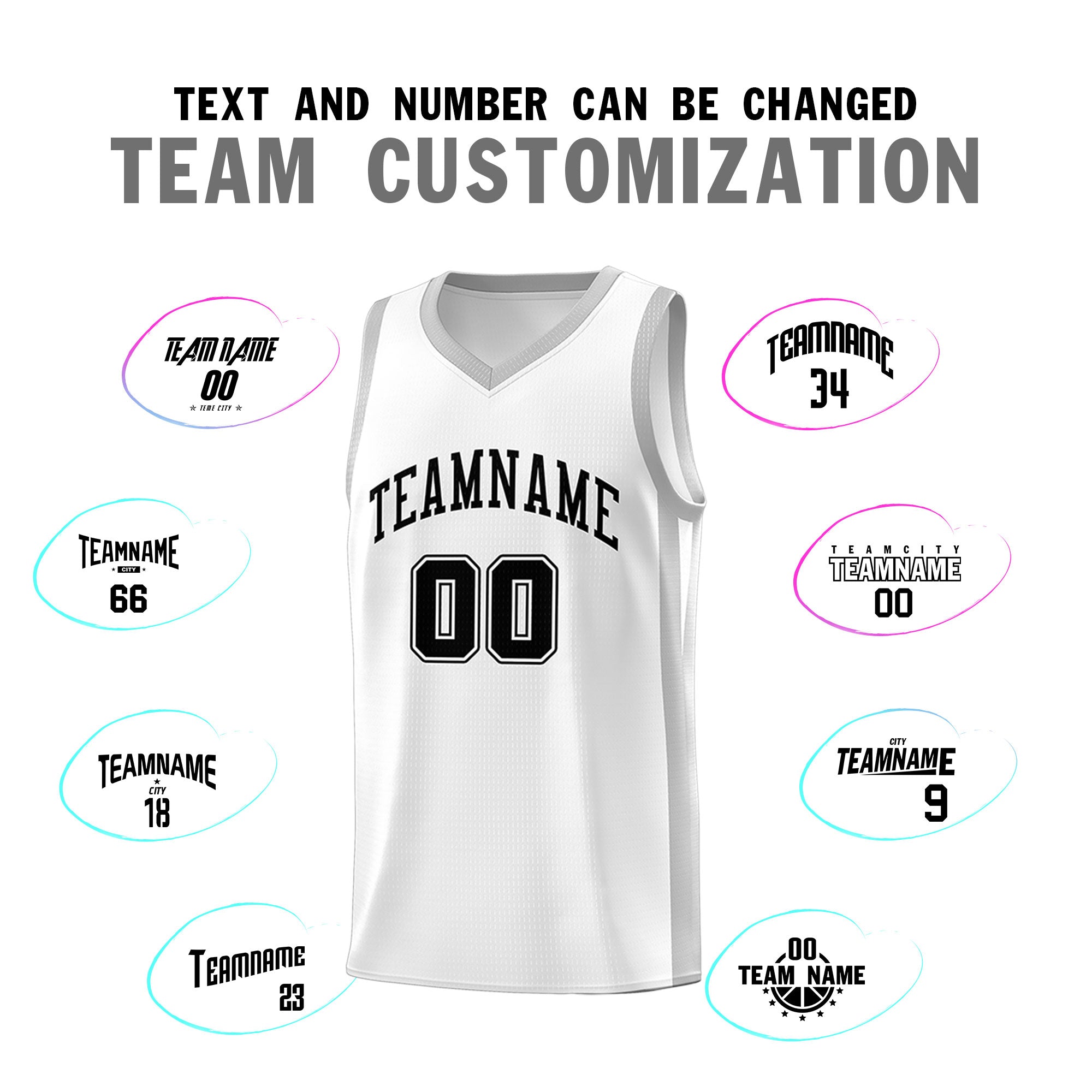 Fans-Made | Custom Black White Double Side Sets Men Basketball Jersey ¨C Available for Reorder
