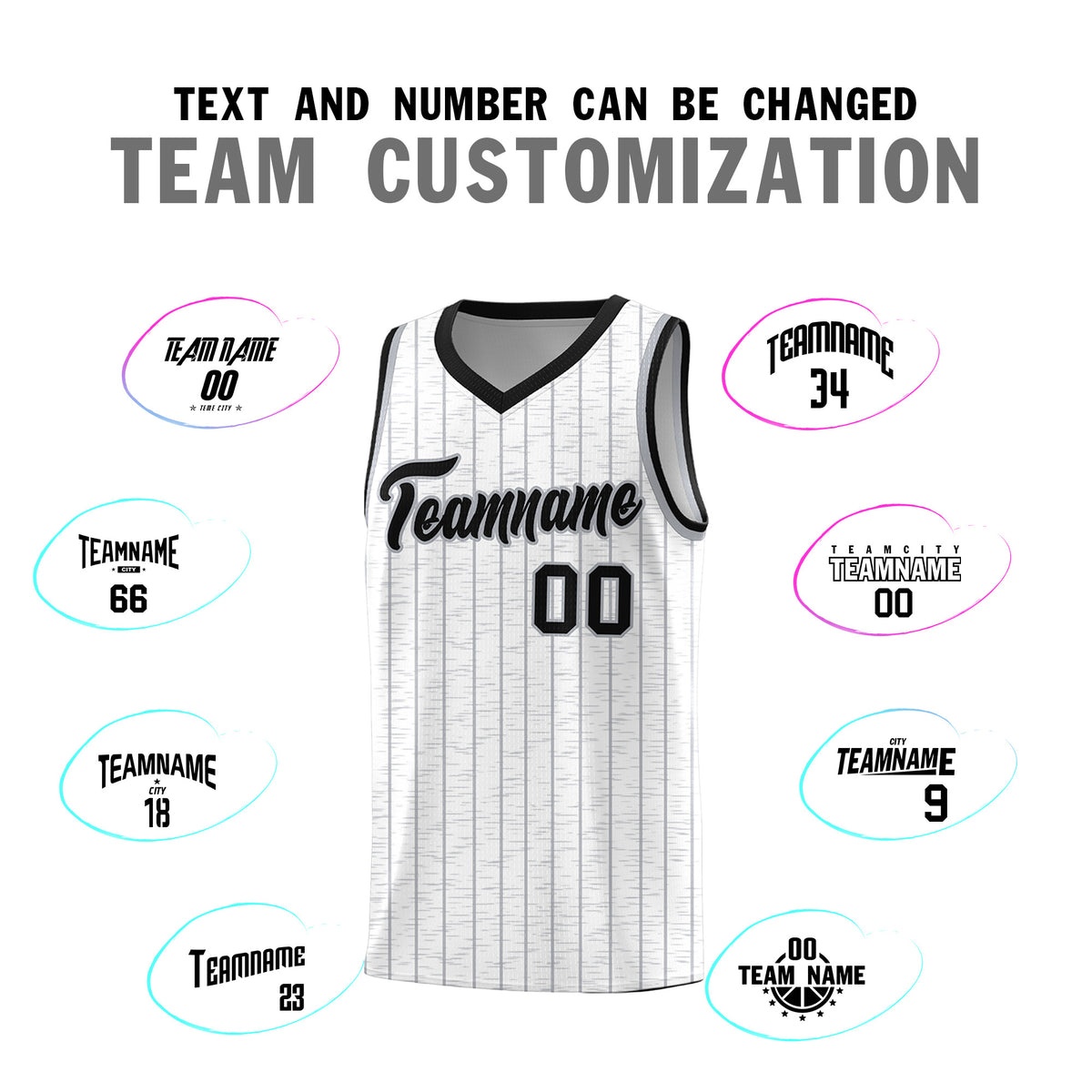 Custom White Custom Gray Pinstripe Retro Sets Uniform Basketball Jersey
