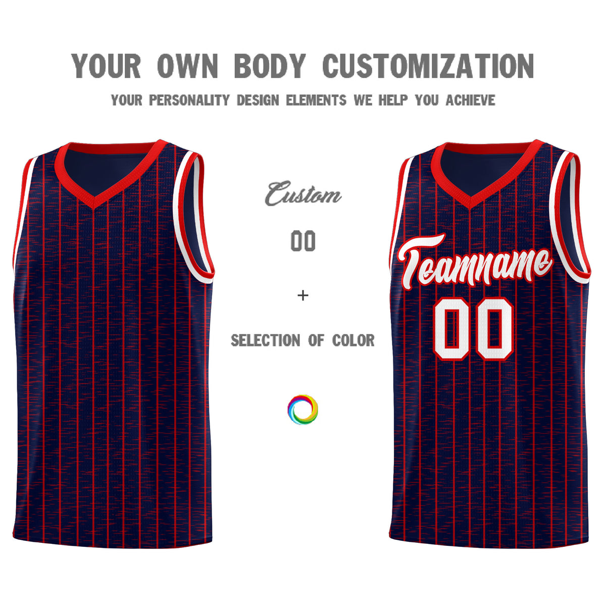 Custom Navy Custom Gray Pinstripe Retro Sets Uniform Basketball Jersey