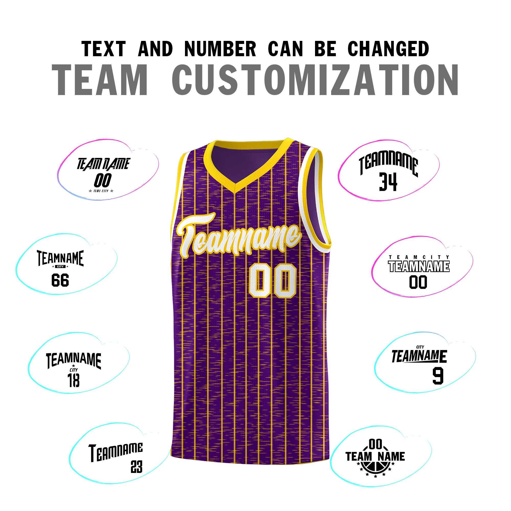Custom Purple Custom Gray Pinstripe Retro Sets Uniform Basketball Jersey