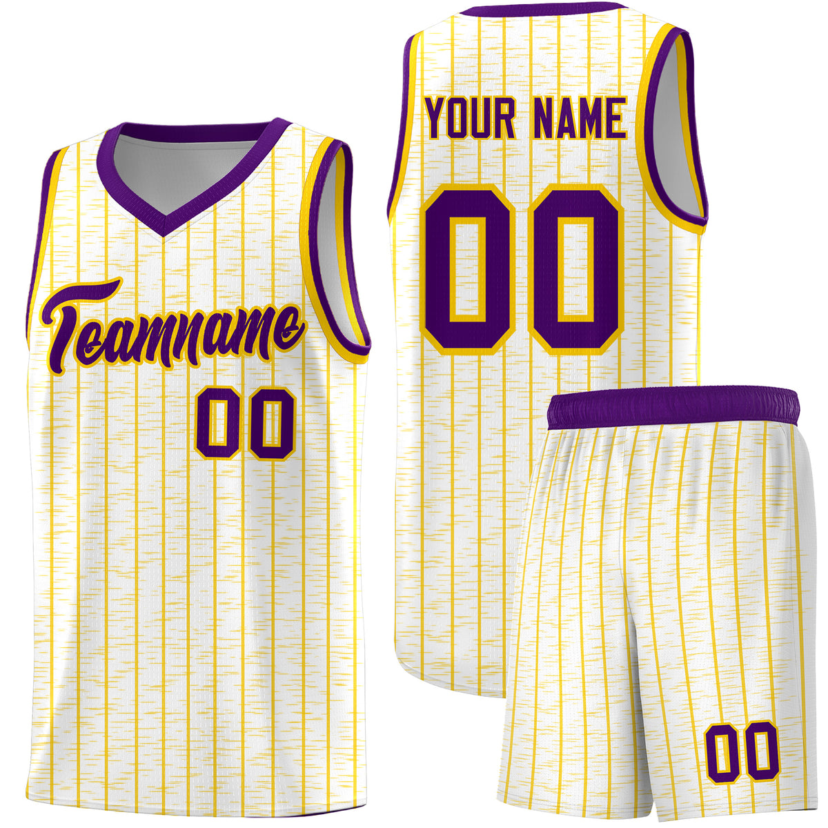 Custom White Custom Gray Pinstripe Retro Sets Uniform Basketball Jersey