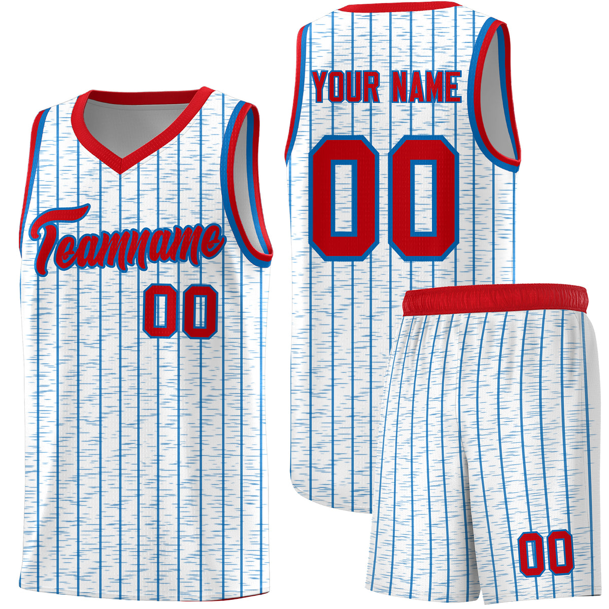Custom White Custom Gray Pinstripe Retro Sets Uniform Basketball Jersey