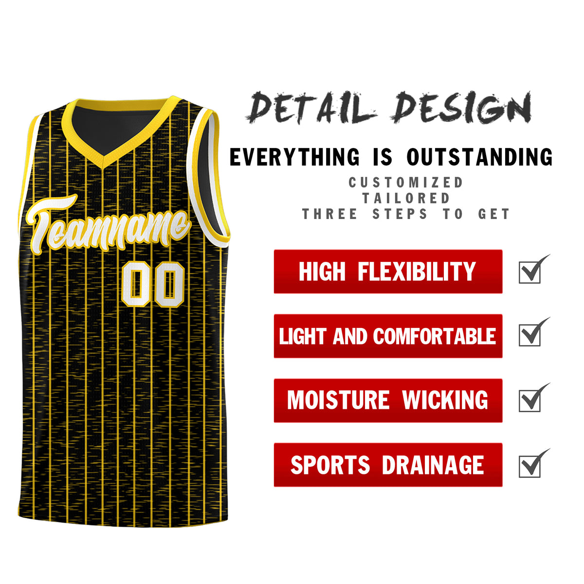 Custom Black Custom Gray Pinstripe Retro Sets Uniform Basketball Jersey