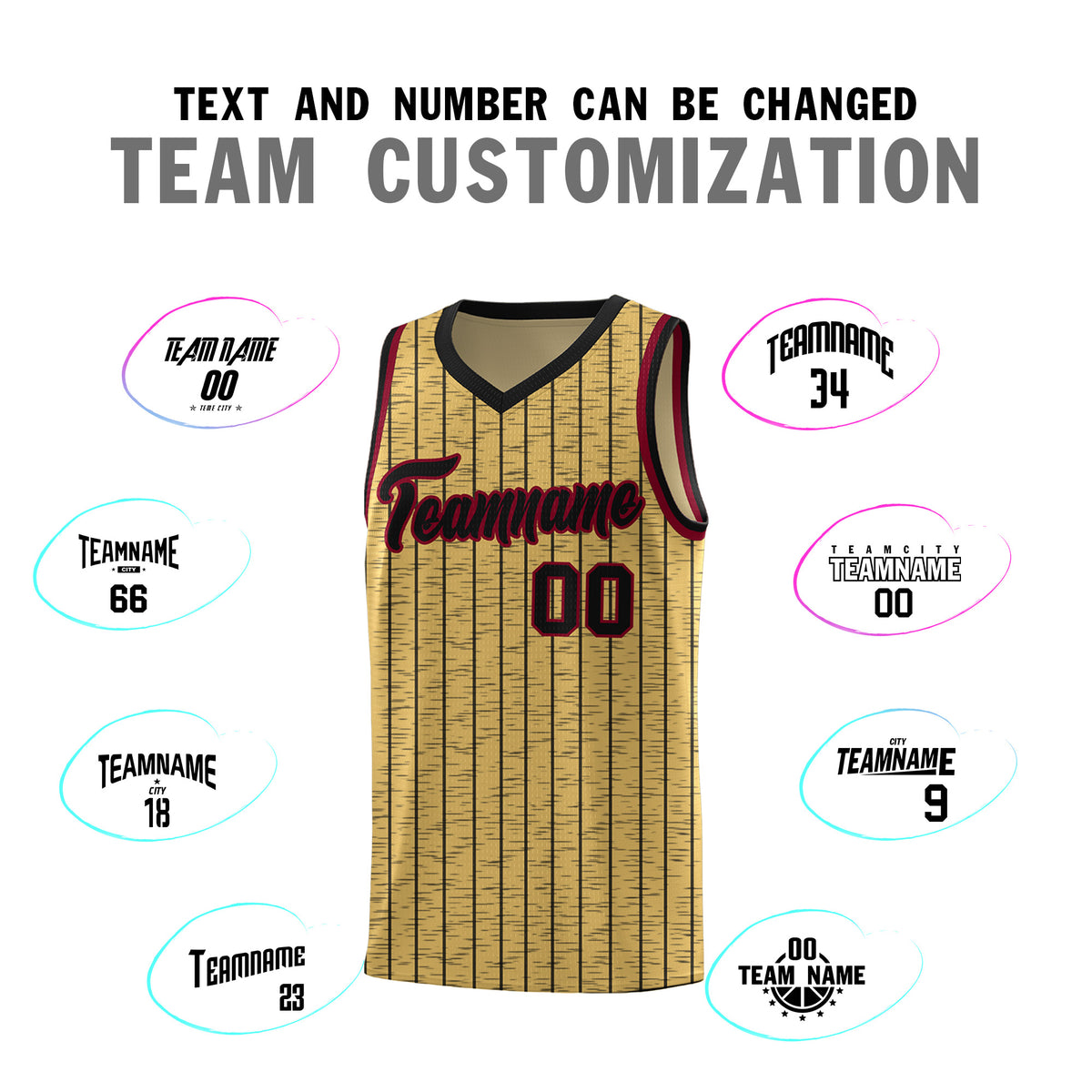 Custom Old Gold Custom Gray Pinstripe Retro Sets Uniform Basketball Jersey