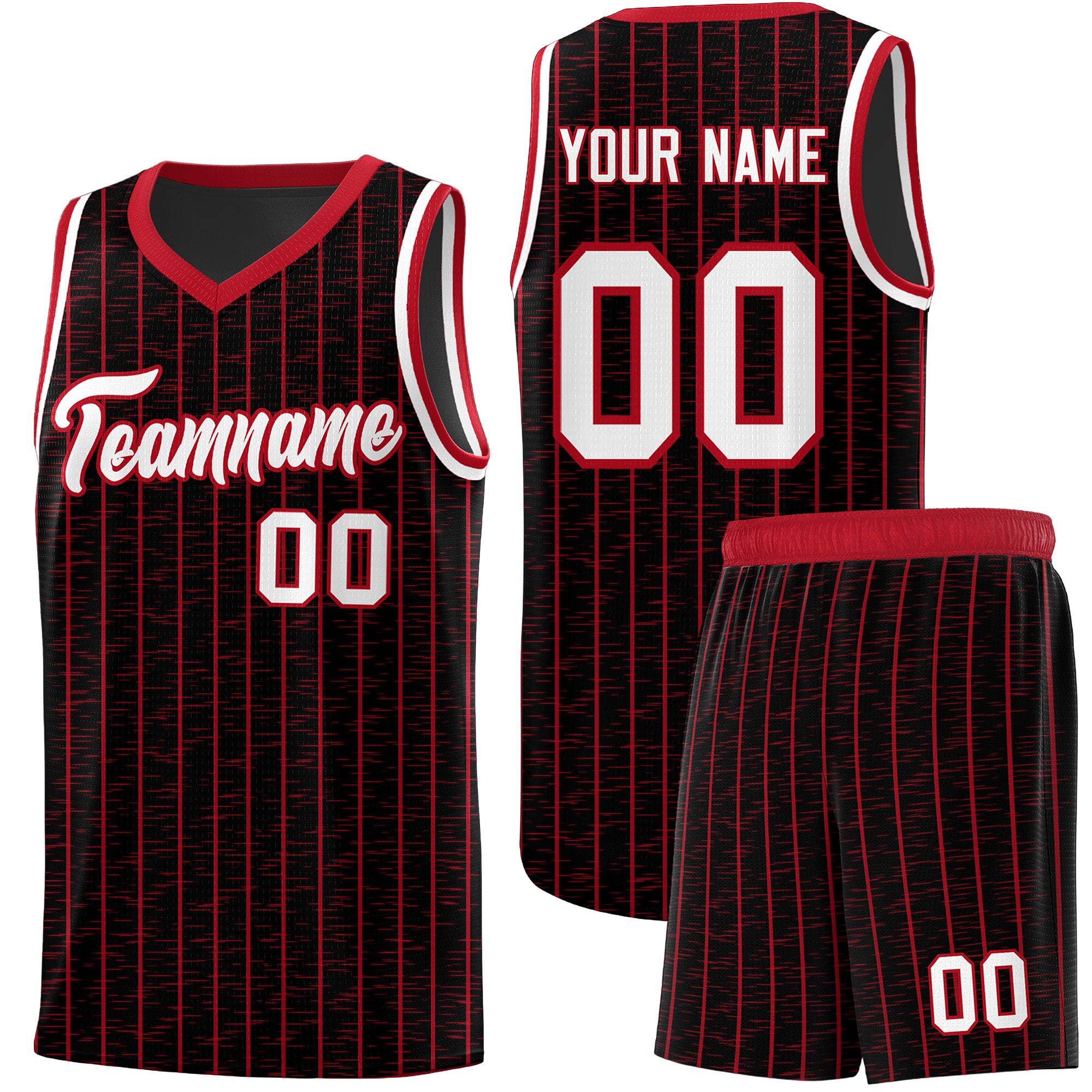 Custom Black Custom Gray Pinstripe Retro Sets Uniform Basketball Jersey