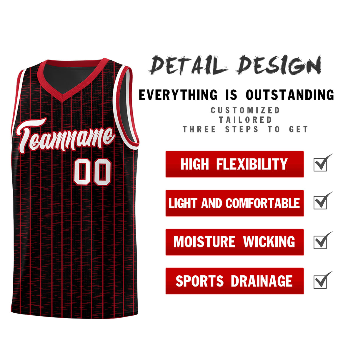 Custom Black Custom Gray Pinstripe Retro Sets Uniform Basketball Jersey
